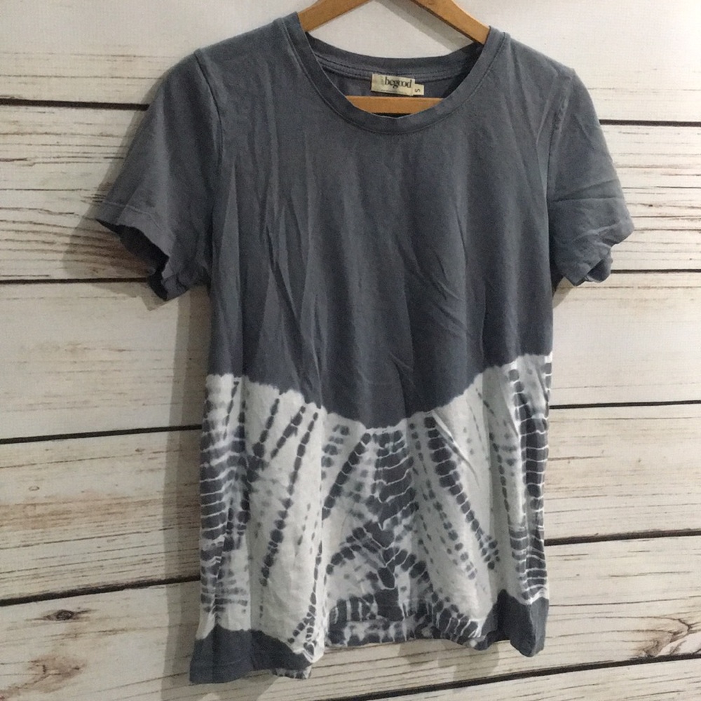 Begood Gray and White half tie-dye Sz S